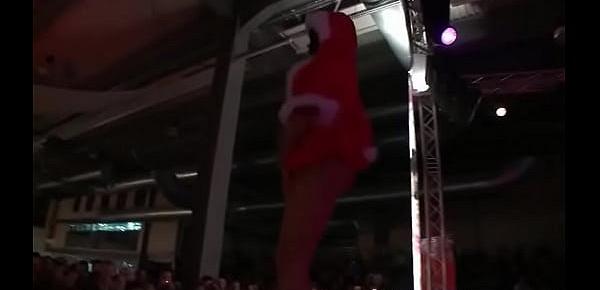  Dirty Mrs Clause is stripping in public